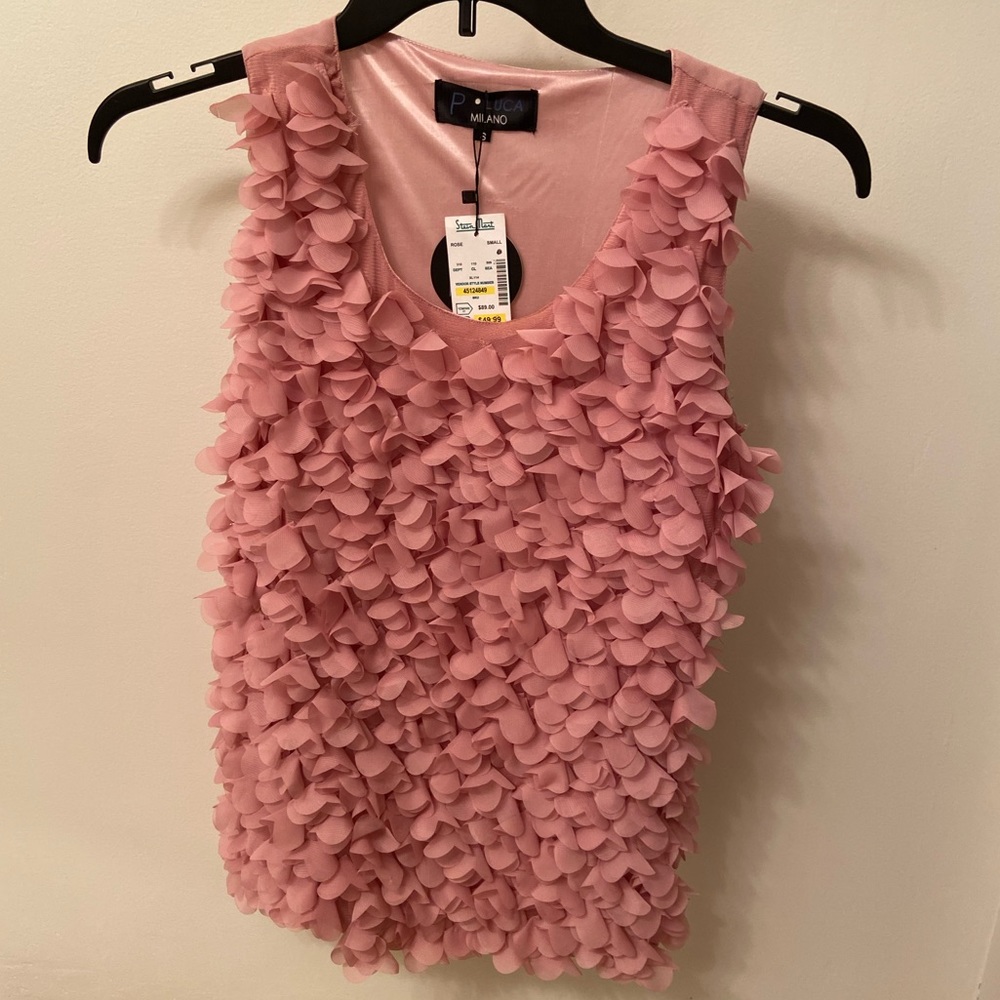 Frilly Pink tank top